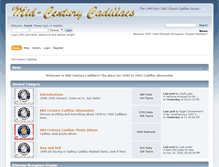 Tablet Screenshot of midcenturycadillacs.com